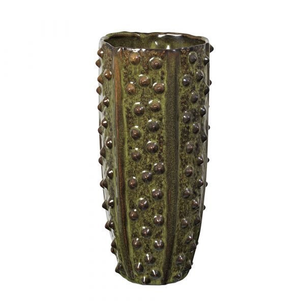 Broste Copenhagen Prik Maljakko Oil Green 25 Cm