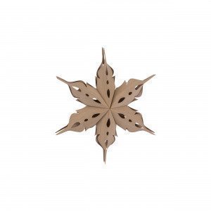 Broste Copenhagen Vener Decoration Star Koristetähti Beige 30x30 Cm