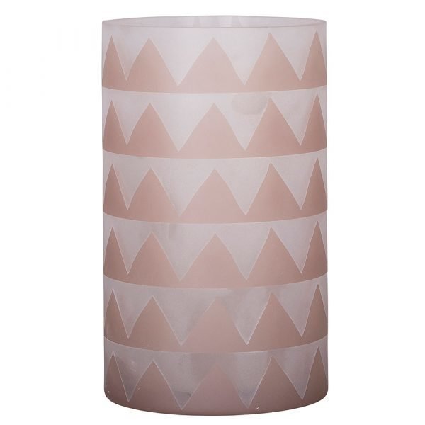 Broste Copenhagen Zig Zag Kynttilälyhty Taupe 20 Cm