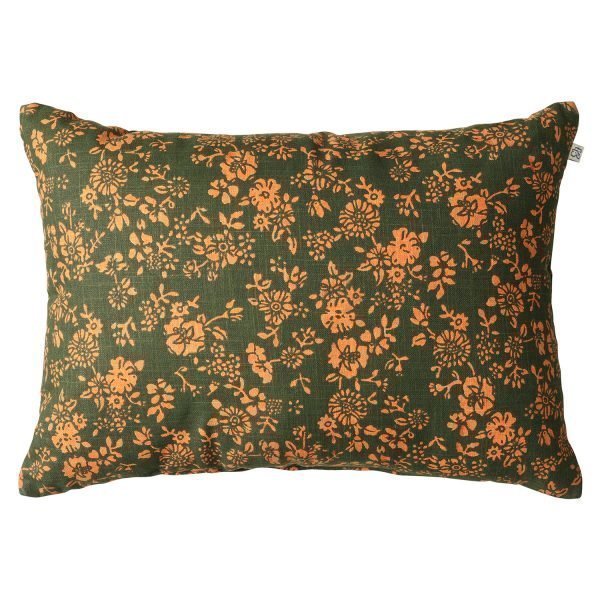 Chhatwal & Jonsson Flower Tyyny Green / Jaffa Orange 40x60 Cm