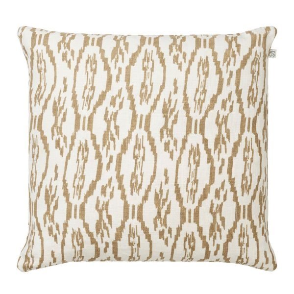 Chhatwal & Jonsson Ikat Deccan Tyynynpäällinen Valkoinen / Khaki 50x50 Cm