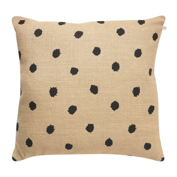 Chhatwal & Jonsson Ikat Dots Tyynynpäällinen Ruskea / Musta 50x50 Cm