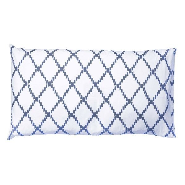 Chhatwal & Jonsson Ikat Kerela Tyynyliina 2pcs Valkoinen / Sininen 50x90 Cm
