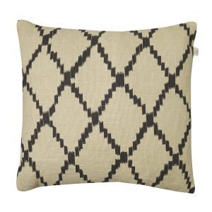 Chhatwal & Jonsson Ikat Kerela Tyynynpäällinen Beige / Musta 50x50 Cm