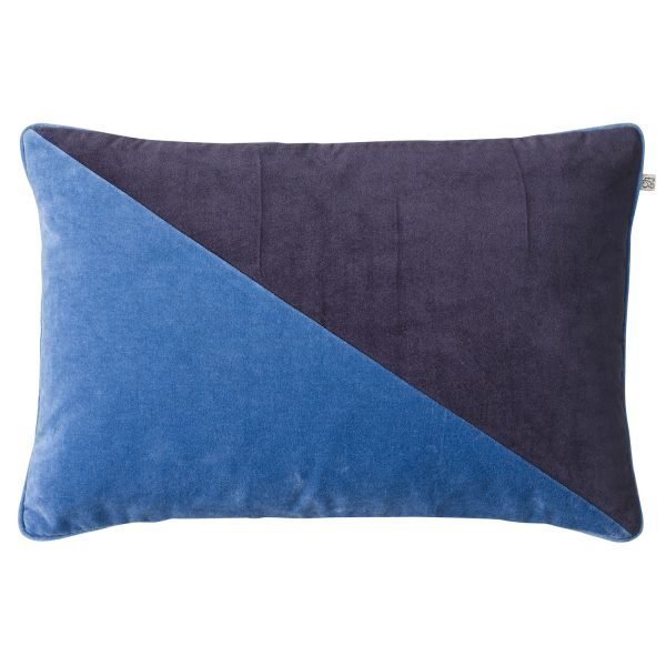 Chhatwal & Jonsson Pari Velvet Tyynynpäällinen Riviera B / Navy 40x60 Cm