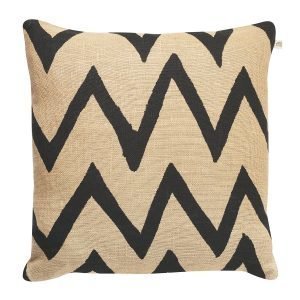 Chhatwal & Jonsson Zigzag Big Tyynynpäällinen Beige / Musta 50x50 Cm