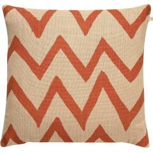 Chhatwal & Jonsson Zigzag Big Tyynynpäällinen M Beige / Oranssi