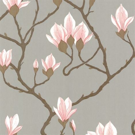 Cole & Son Magnolia Tapetti Harmaa