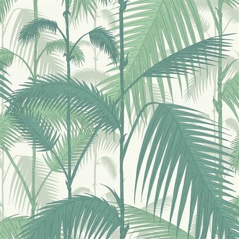 Cole & Son Palm Jungle Tapetti Tummanvihreä