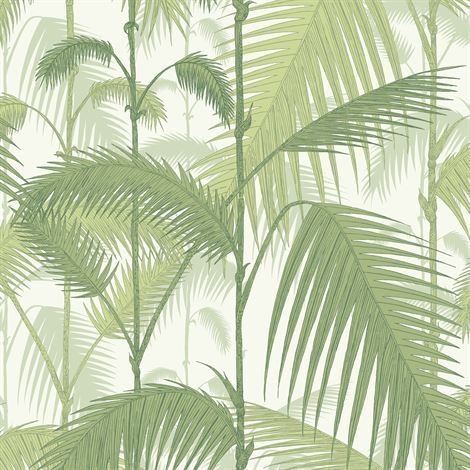 Cole & Son Palm Jungle Tapetti Vaaleanvihreä
