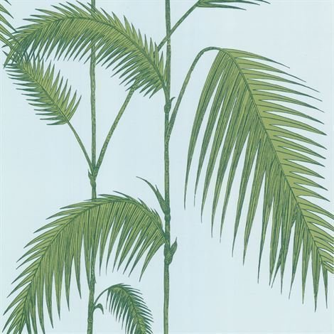 Cole & Son Palm Leaves Tapetti Vaaleanvihreä