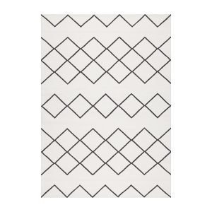 Decotique Geometrie Coton 03 Matto Valkoinen / Musta 200x300 Cm