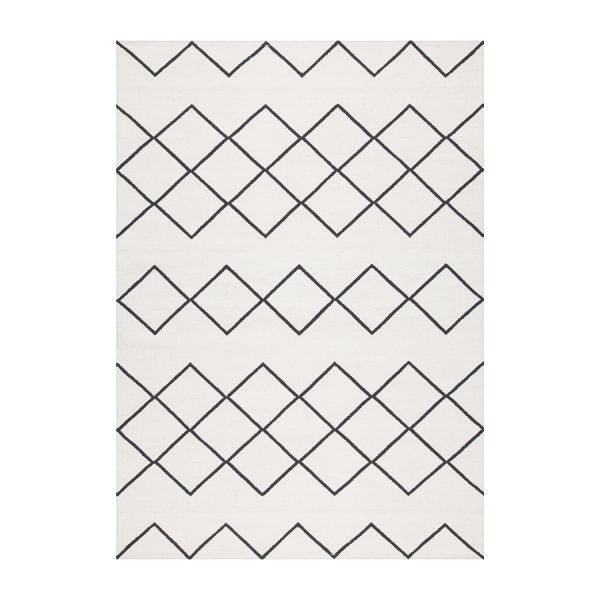 Decotique Geometrie Coton 03 Matto Valkoinen / Musta 200x300 Cm