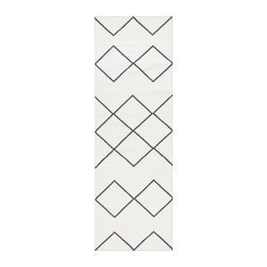 Decotique Geometrie Coton 03 Matto Valkoinen / Musta 80x240 Cm
