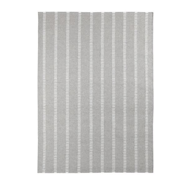 Decotique Tapis Cendre Rayé Matto Harmaa / Valkoinen 170x240 Cm