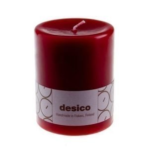 Desico Pöytäkynttilä 10 cm tummanpunainen 6 kpl