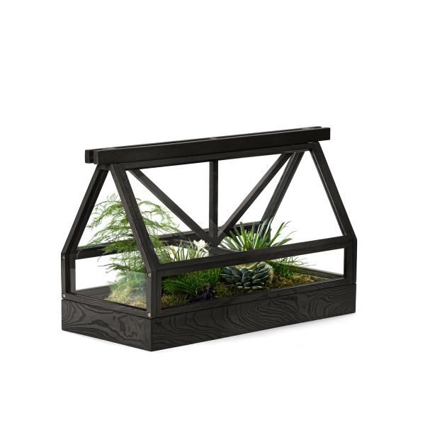 Design House Stockholm Greenhouse Cabinet Kasvihuone Tummanharmaa