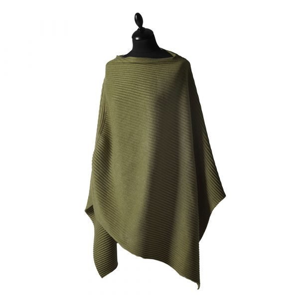 Design House Stockholm Pleece Poncho New Army Green