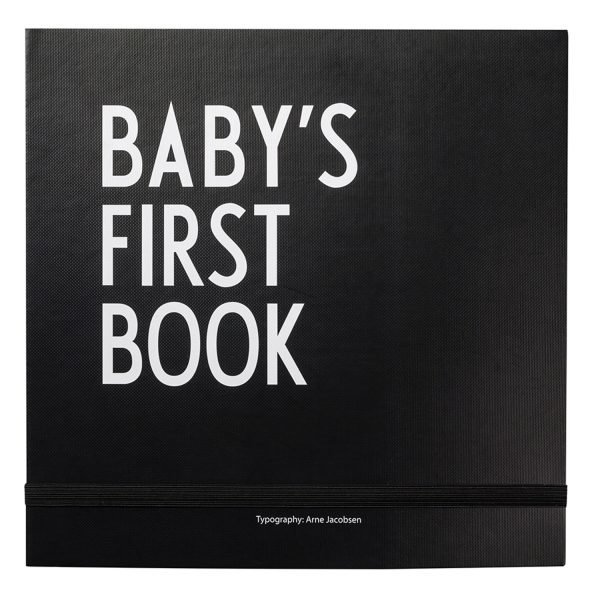 Design Letters Aj Babys First Book Kirja Musta