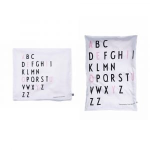 Design Letters Bed Linen Baby Pink / Black