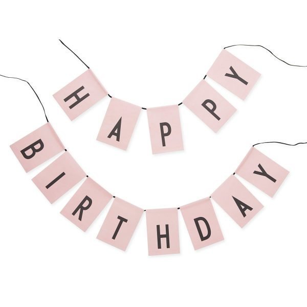 Design Letters Happy Birthday Liput Roosa