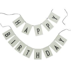 Design Letters Happy Birthday Liput Vihreä