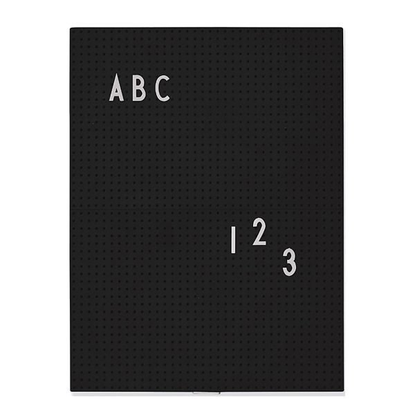 Design Letters Ilmoitustaulu A4 Musta