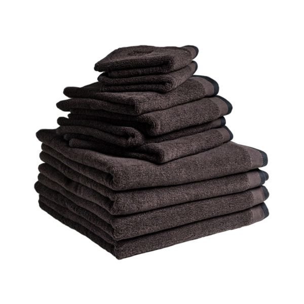 Dirty Linen Eco Pyyheliina Dark Ash 50x70 Cm