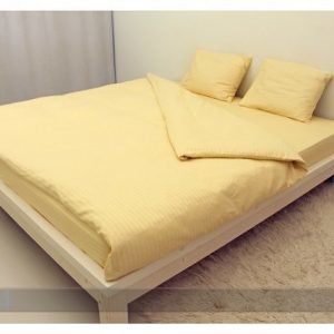 Dossa Vuodevaatesetti Beige Raita 150x210 Cm