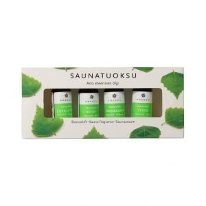 Emendo Saunatuoksu 4 X 10 Ml + Seinäteline