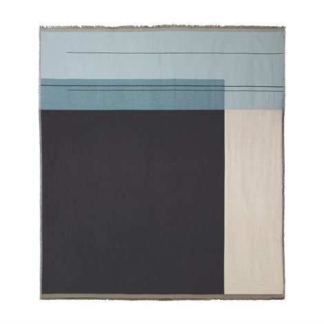 Ferm Living Colour Block Päiväpeite Dusty Blue Sininen