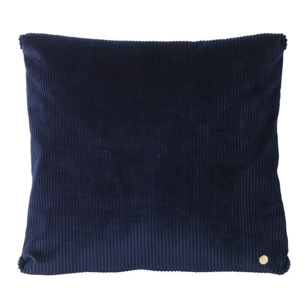 Ferm Living Corduroy Tyyny Navy 45x45 Cm