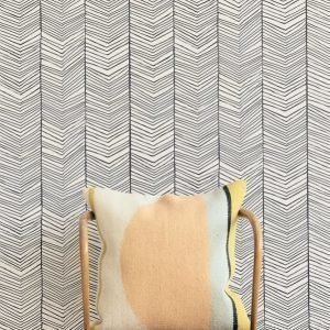 Ferm Living Herringbone Tapetti Musta