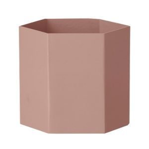 Ferm Living Hexagon Kukkaruukku L Rose