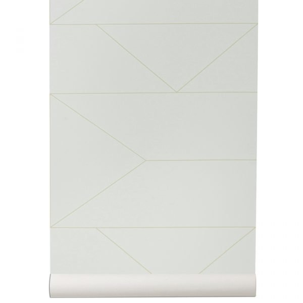 Ferm Living Lines Tapetti Off White