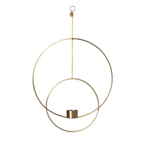 Ferm Living Pyöreä Riippuva Tealight Holder Brass