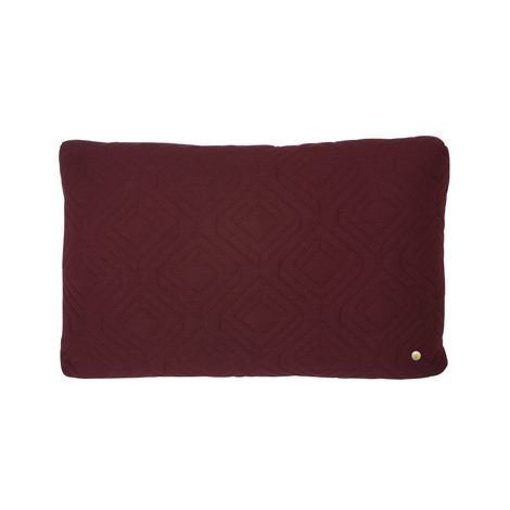 Ferm Living Quilt Tyyny 60x40 cm Bordeaux Punainen