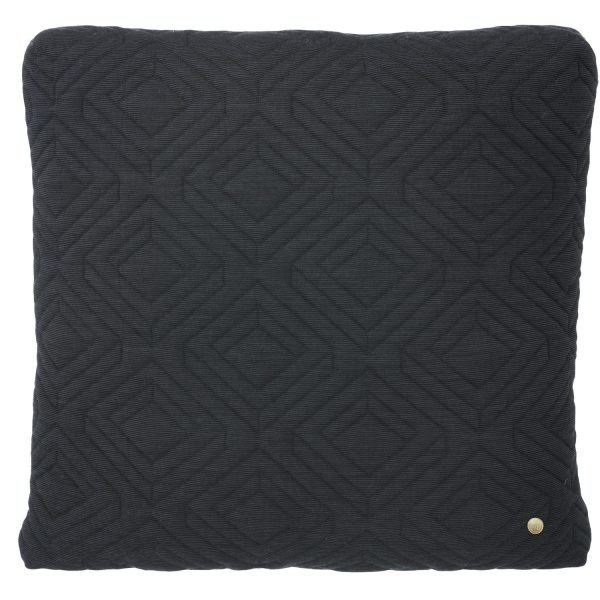 Ferm Living Quilt Tyyny Tummanharmaa 45x45 Cm