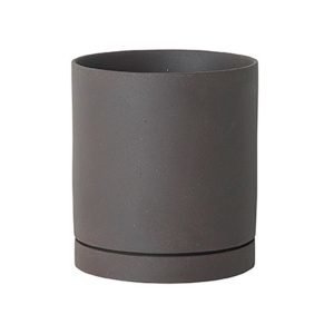 Ferm Living Sekki Kukkaruukku L Charcoal