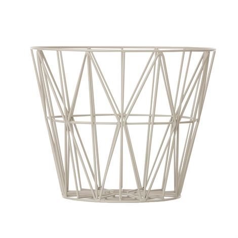 Ferm Living Wire Kori Harmaa Pieni 40x35 cm