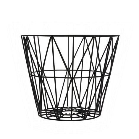 Ferm Living Wire Kori Musta Pieni 40 x 35 cm