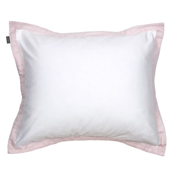 Gant Home Sateen Border Tyynyliina Champagne Pink 50x60 Cm