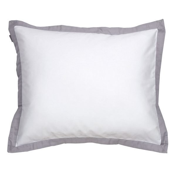 Gant Home Sateen Border Tyynyliina Moon Grey 50x60 Cm