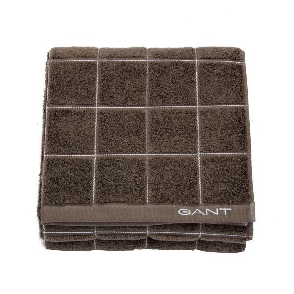 Gant Home Window Check Pyyheliina Desert Brown 50x30 Cm