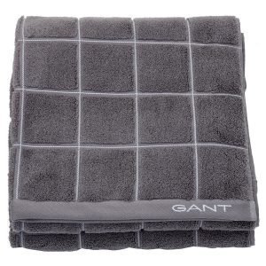 Gant Home Window Check Pyyheliina Stone Grey 30x50 Cm