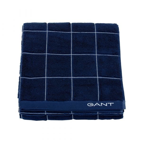 Gant Home Window Check Pyyheliina Yankee Blue 140x70 Cm
