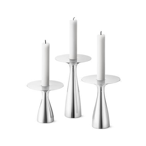 Georg Jensen Alfredo Kynttilänjalka 3 kpl Ruostumaton Teräs