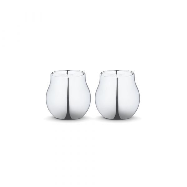 Georg Jensen Cafu Kynttilälyhty Ruostumaton Teräs 58 Mm 2 Kpl