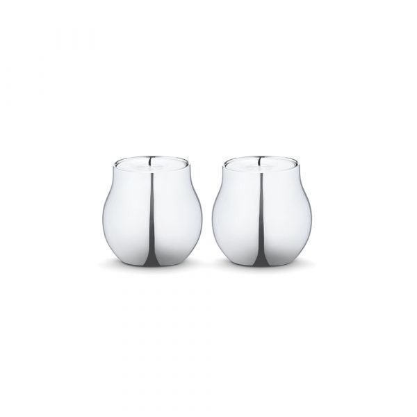 Georg Jensen Cafu Kynttilälyhty Ruostumaton Teräs 58 Mm 2 Kpl