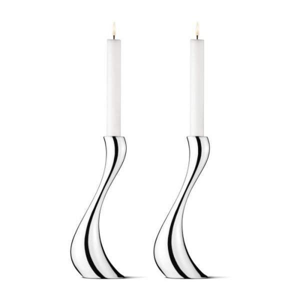 Georg Jensen Cobra Kynttilänjalat Iso 2-Pakkaus